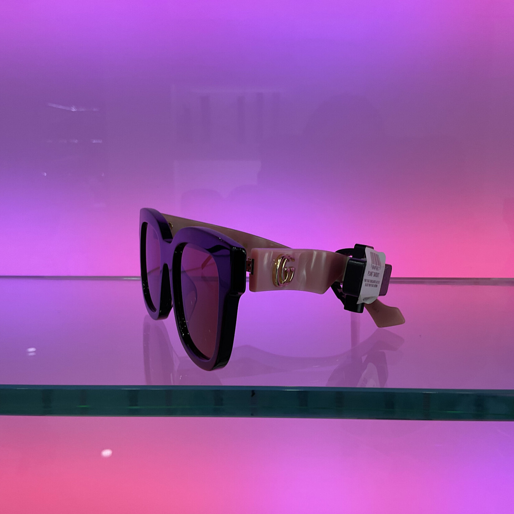 GUCCI PINK PEARL SUNGLASSES ACETATE