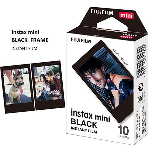 Instax Mini Black Frame Film 1-Pack - Tuttle Cameras