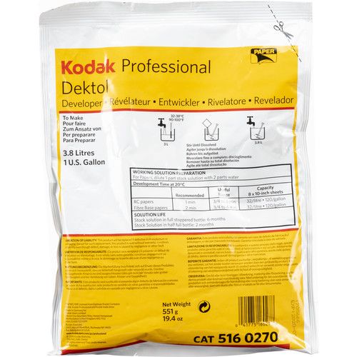 Kodak Dektol Paper Developer 1 Gallon Tuttle Cameras