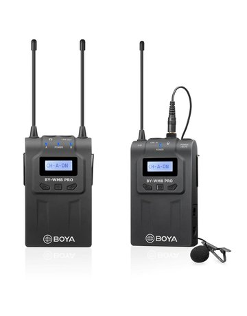 Boya BOYA BY-WM8 Pro-K1 UHF Dual-Channel Wireless Microphone System with One Receiver and One Transmitter