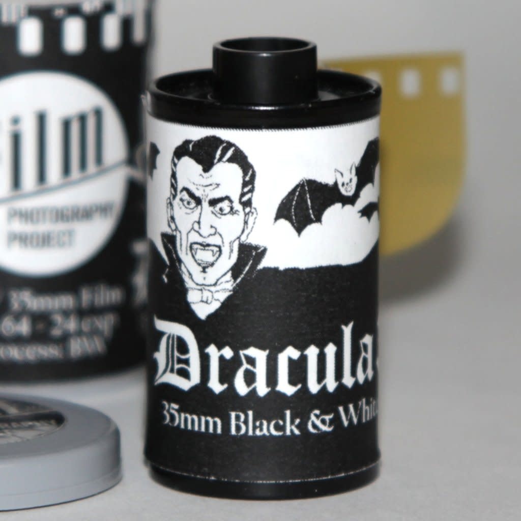 FPP 35MM BW FILM - DRACULA35 LTD 64 ISO 24 Exposure - Tuttle Cameras