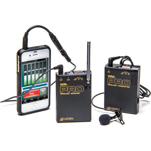 Azden WLX-PRO+i VHF Camera-Mount Wireless Omni Lavalier Microphone