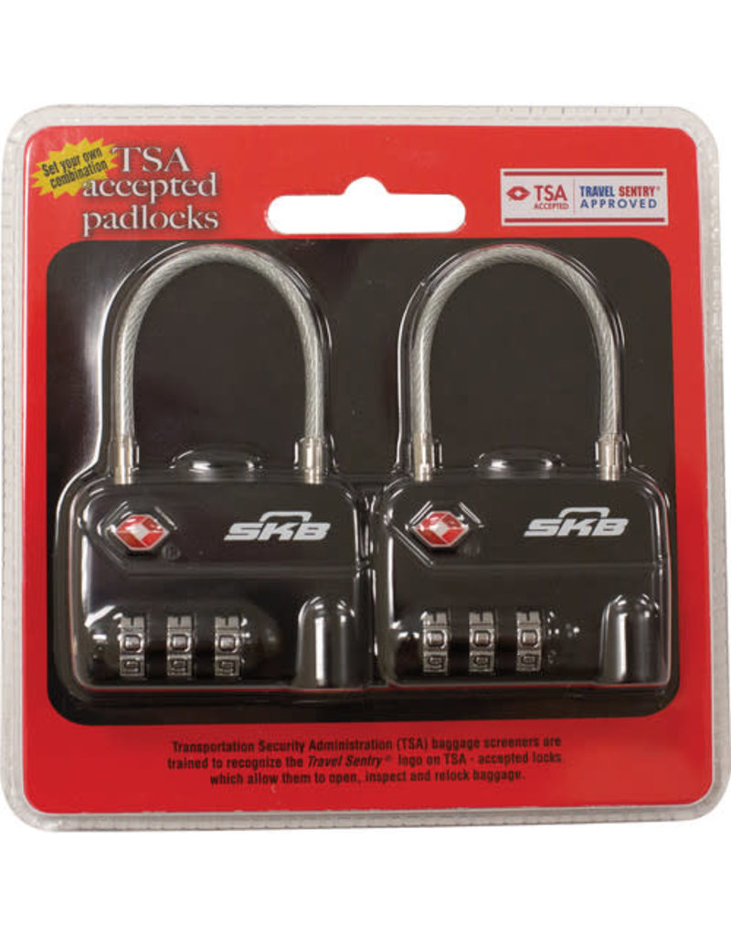 SKB SKB TSA Combination Cable Padlocks (2-Pack)