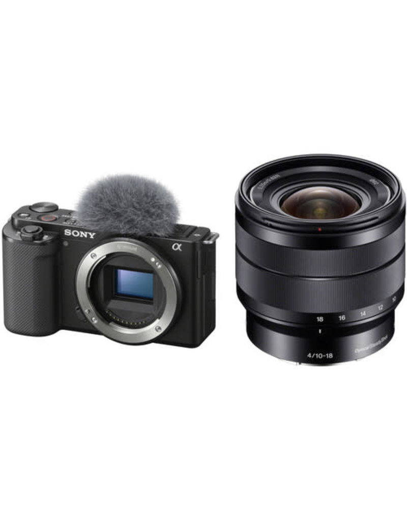 Sony Sony ZV-E10 Mirrorless Camera with 10-18mm f/4 Lens Kit (Black)