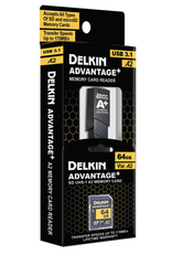 Delkin Delkin ADVANTAGE + UHS-I A2 64GB SDXC w/Reader 170MB/s Read 90MB/s Write