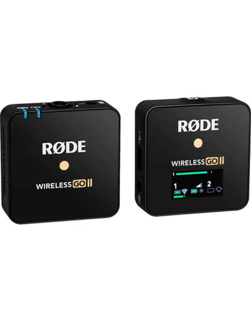 Rode Wireless GO II Single Compact Digital Wireless Microphone  System/Recorder (2.4 GHz, Black)