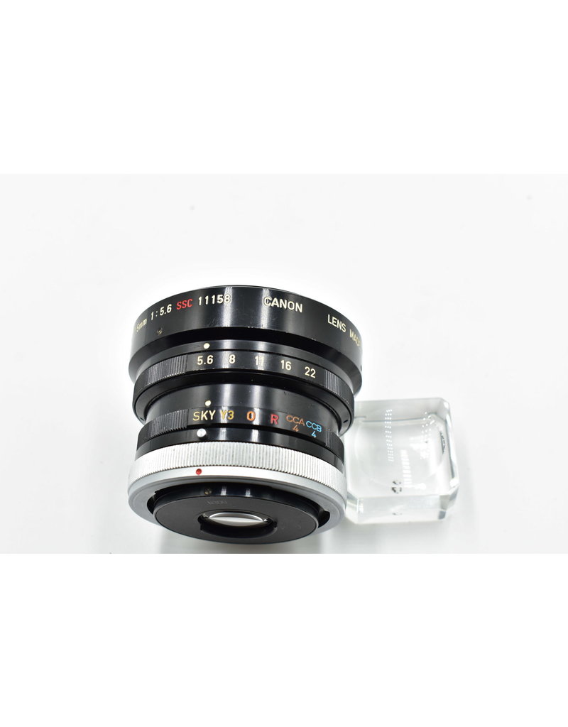 Canon Pre-Owned Rare Canon FD 7.5mm f/5.6 SSC Fisheye Lens