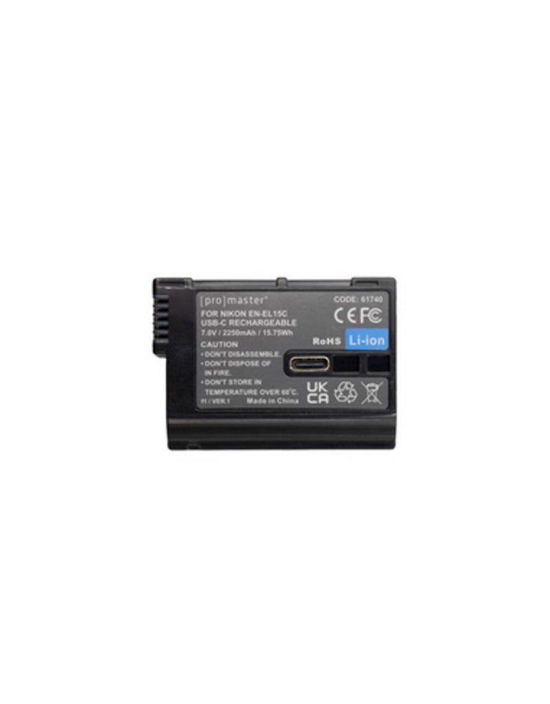 Promaster Promaster Li-ion Battery for Nikon EN-EL15c with USB-C Charger
