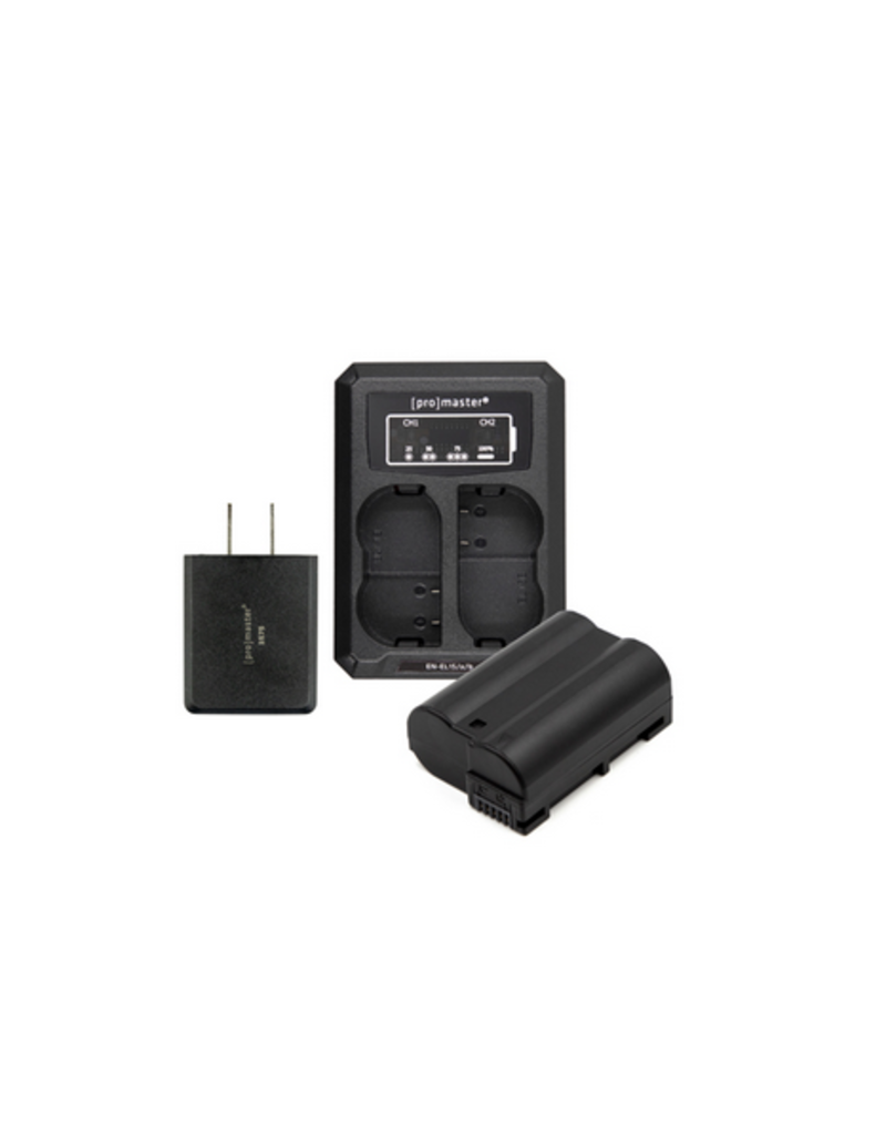 Promaster Battery & Charger Kit for Nikon EN-EL15c