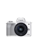 Canon Canon EOS M50 Mark II Mirrorless Digital Camera with 15-45mm Lens White