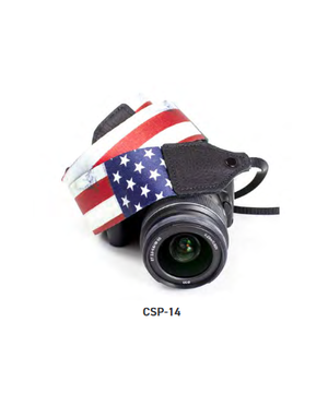 Perri's Corp Perri's Camera Strap 2in Poly - USA Flag