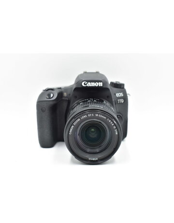 Canon Pre-Owned Canon EOS 77D W/18-55 F3.5 Lens  {24.2MP}