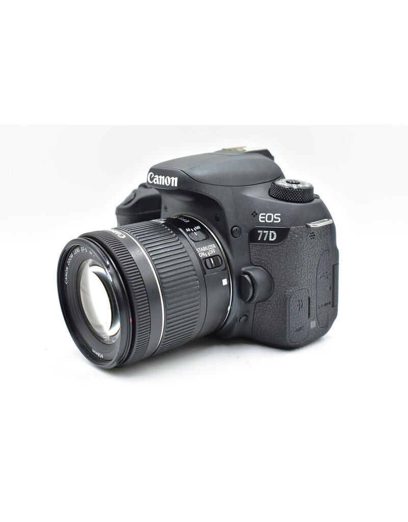 Canon Pre-Owned Canon EOS 77D W/18-55 F3.5 Lens  {24.2MP}