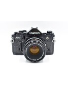 Canon Pre-Owned Canon A-1 Body Black w/ 50mm F1.8 FD Lens