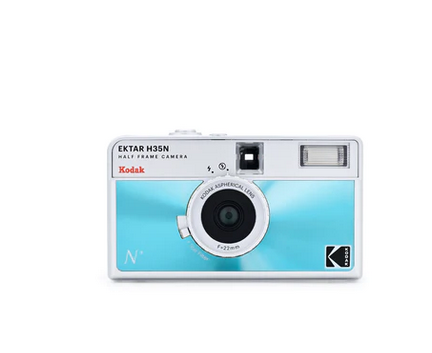 Kodak EKTAR H35N フィルムカメラ　ブルー Kodak Ektar H35N Half-Frame Film Camera (Glazed Blue)