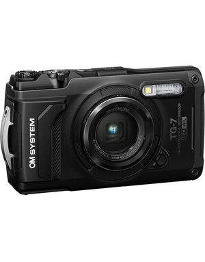 Olympus OM SYSTEM Tough TG-7 Digital Camera (Black)