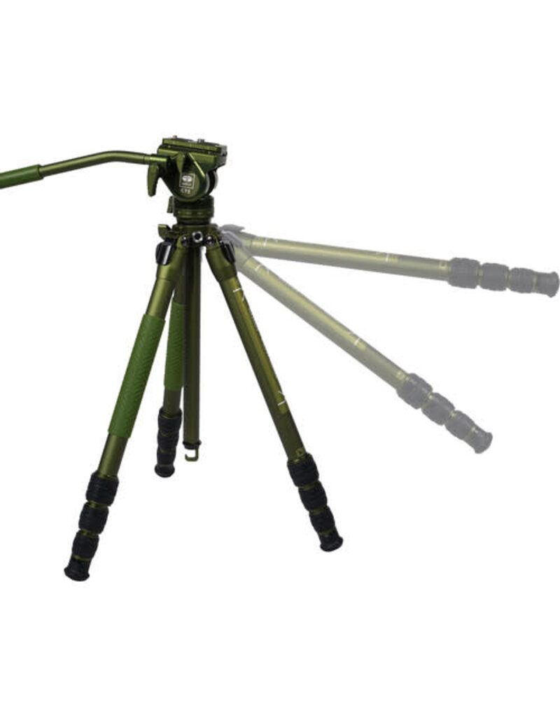 Sirui Sirui CT04 Pilot Series Tripod with CT5 Fluid Head Dark Green