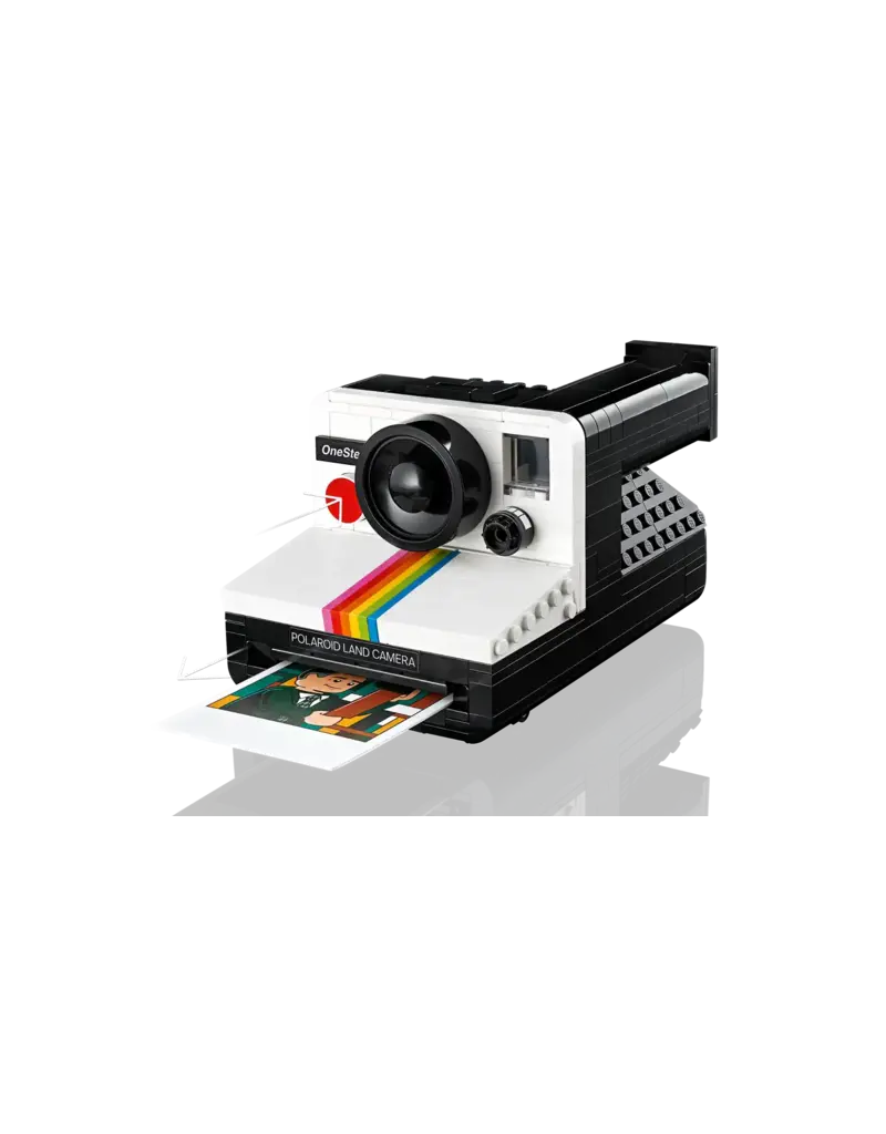  LEGO Ideas Polaroid OneStep SX-70 Kit de construcción de cámara,  regalo creativo para fotógrafos, modelo de cámara Polaroid vintage de  ladrillo coleccionable, actividad creativa o regalo para adultos, :  Juguetes y