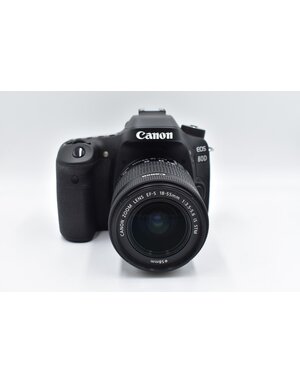 Canon Pre-Owned Canon EOS 80D  DSLR w/18-55 F 3.5 Lenss