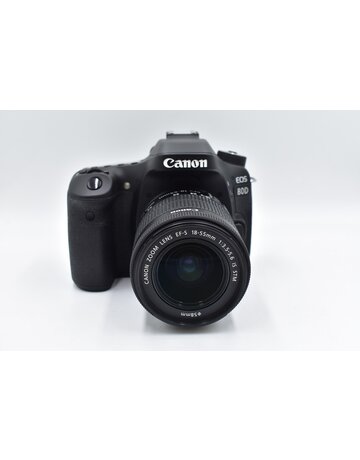 Canon Pre-Owned Canon EOS 80D  DSLR w/18-55 F 3.5 Lenss