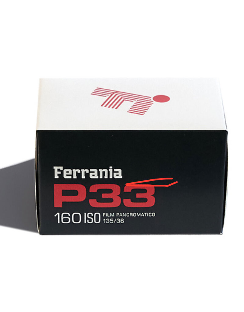 Ferrania Ferrania P33 ISO 160 Black and White (35mm Roll Film, 36 Exposures)