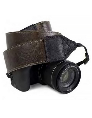 Perri's Corp PERRI'S CAMERA STRAP 2" Italian Leather Camera Strap Vintage Brown