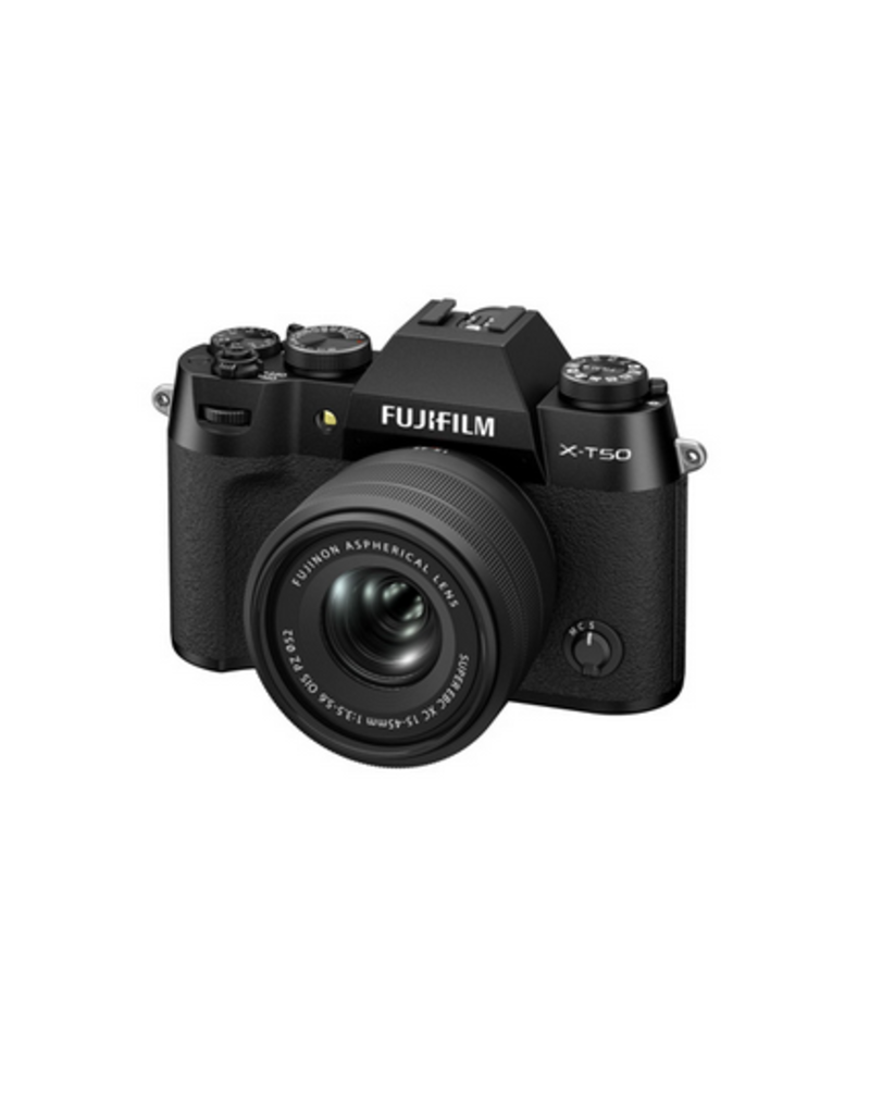 Fujifilm FUJIFILM X-T50, BLACK with XC15-45mmF3.5-5.6 OIS PZ Lens Kit