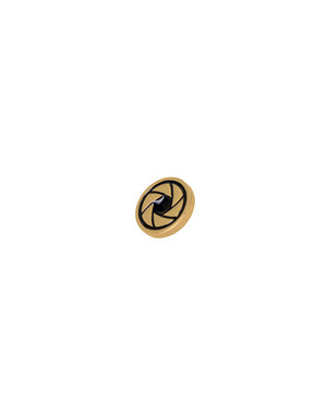Promaster Deluxe Soft Shutter Button - Bright Brass Leaf Shutter Design