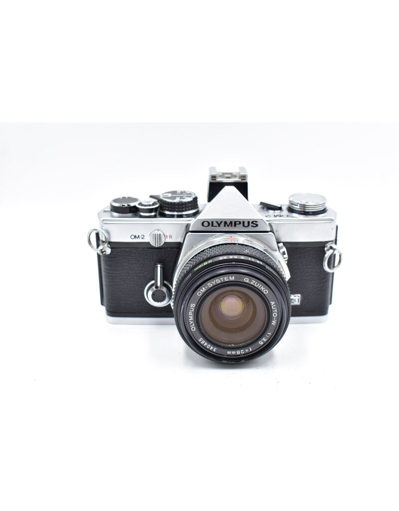 Olympus Pre-Owned Olympus OM-2 w/28mm F3.5 Lens 35mm Film Camera