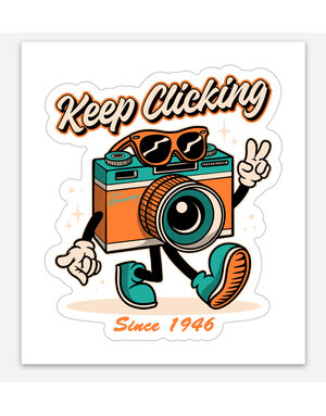 Tuttle Cameras Keep Clicking Sticker ✌