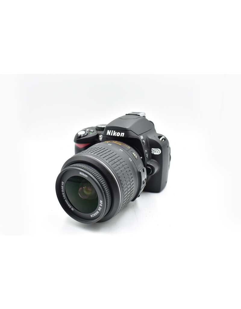 Nikon Pre-owned Nikon D60 10.2MP Digital DSLR Camera w/ AF-S Nikkor DX 18-55mm 3.5