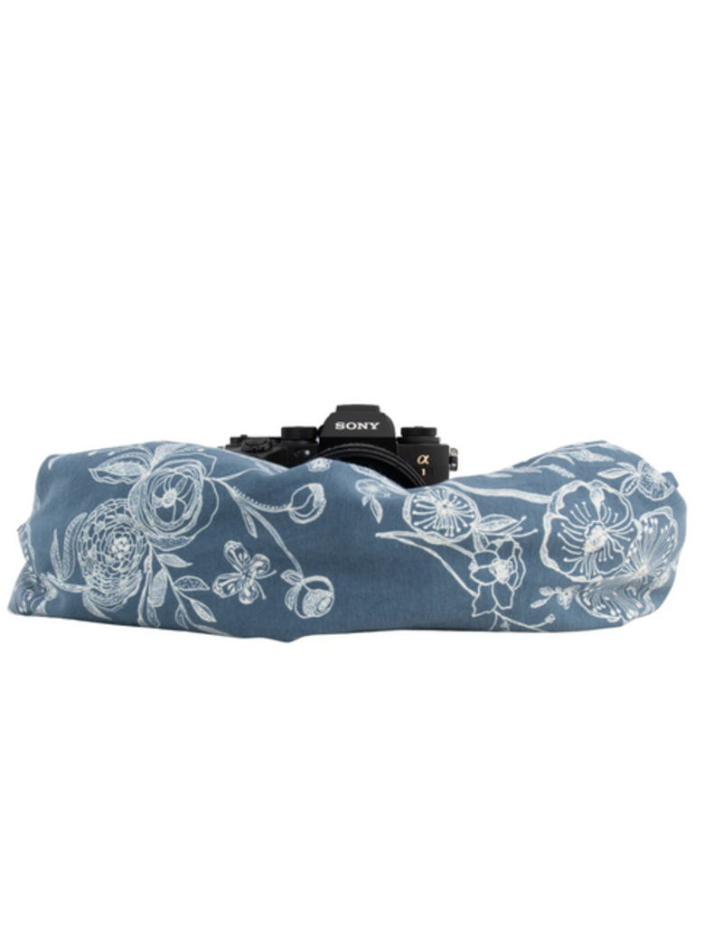 CAPTURING COUTURE Capturing Couture Poppy Blue Scarf with Pocket