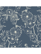 CAPTURING COUTURE Capturing Couture Poppy Blue Scarf with Pocket