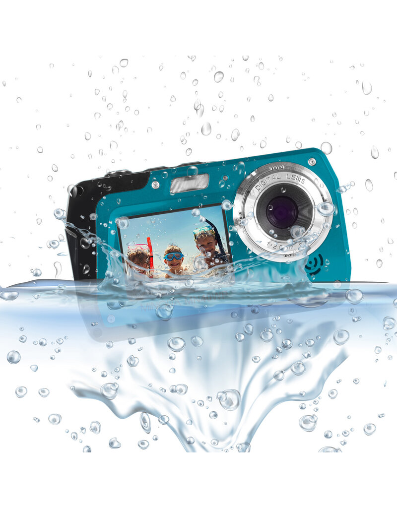 Minolta MINOLTA MN40WP 48 MP / 2.7K Ultra HD Waterpoof Digital Camera (Blue)