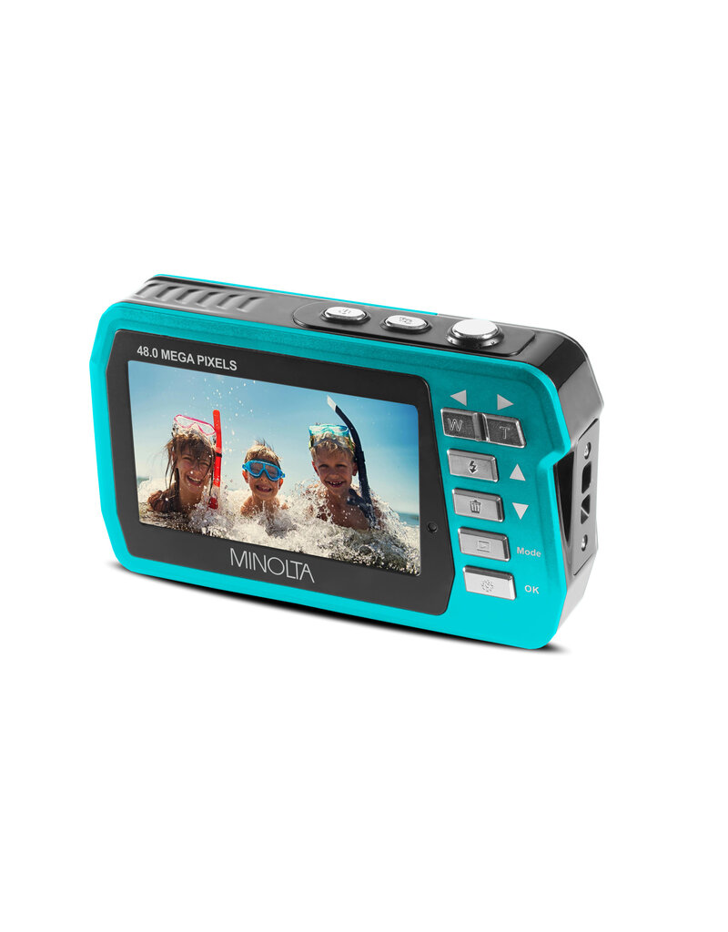 Minolta MINOLTA MN40WP 48 MP / 2.7K Ultra HD Waterpoof Digital Camera (Blue)