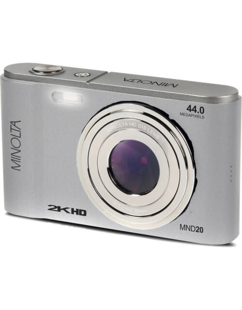 Minolta MINOLTA MND20 44 MP / 2.7K Ultra HD Digital Camera (Silver)