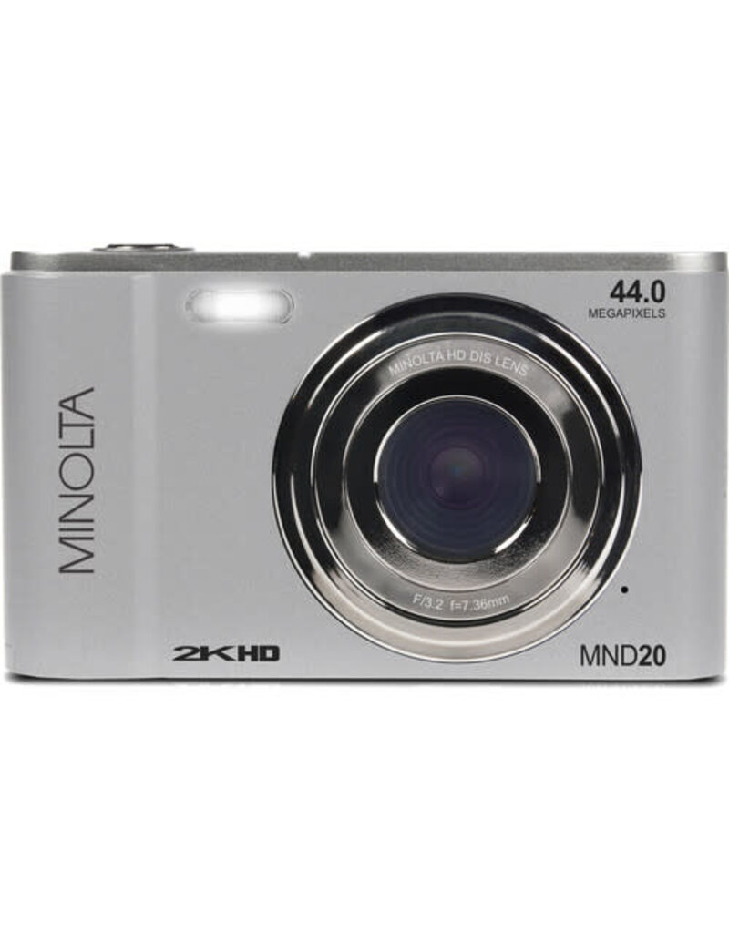 Minolta MINOLTA MND20 44 MP / 2.7K Ultra HD Digital Camera (Silver)