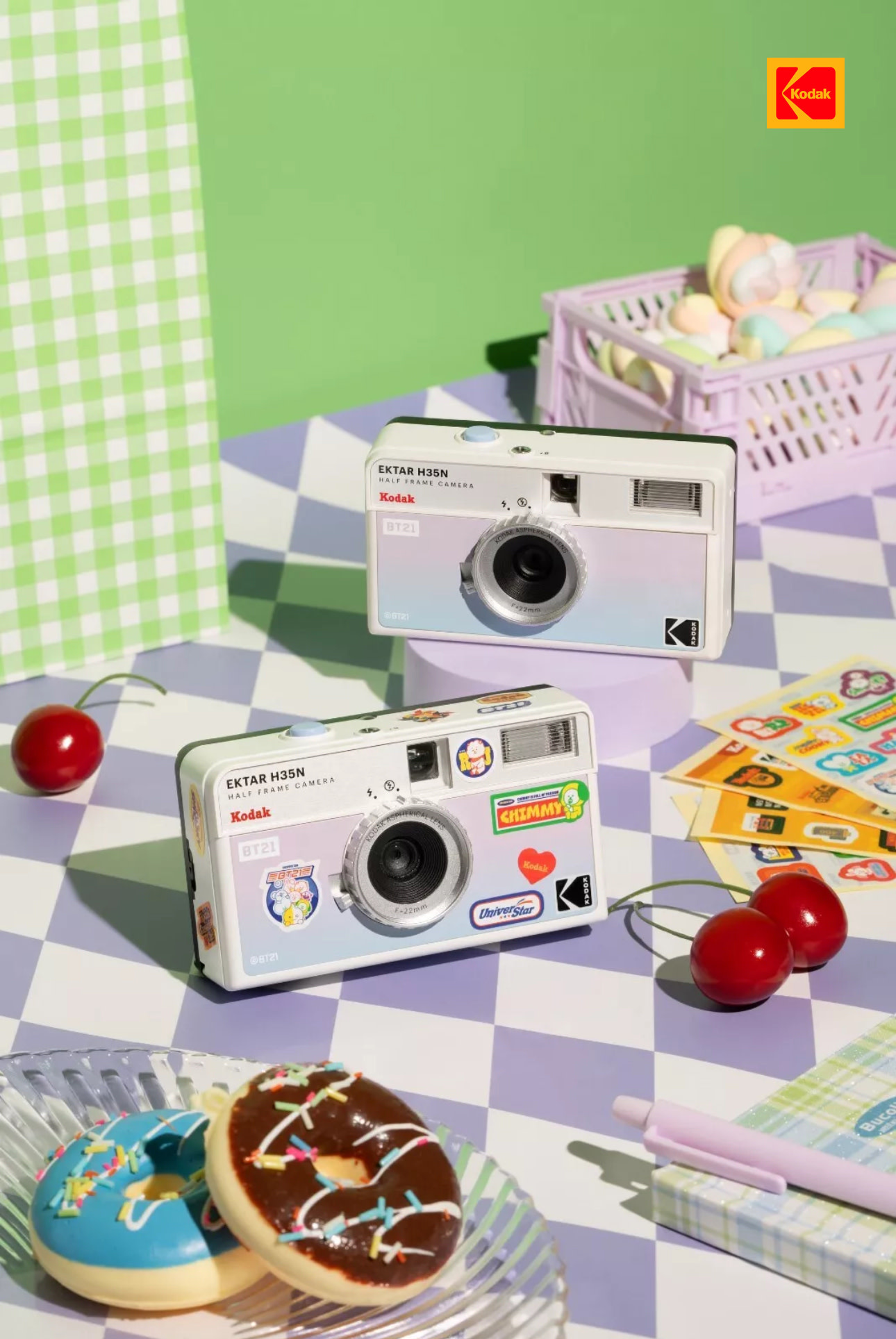 Kodak Ektar H35N Half-Frame Film Camera - BT21 Edition