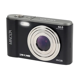 MINOLTA MND20 44 MP / 2.7K Ultra HD Digital Camera (Black