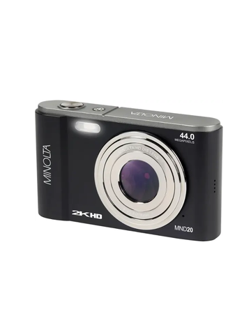 Minolta MINOLTA MND20 44 MP / 2.7K Ultra HD Digital Camera (Black)