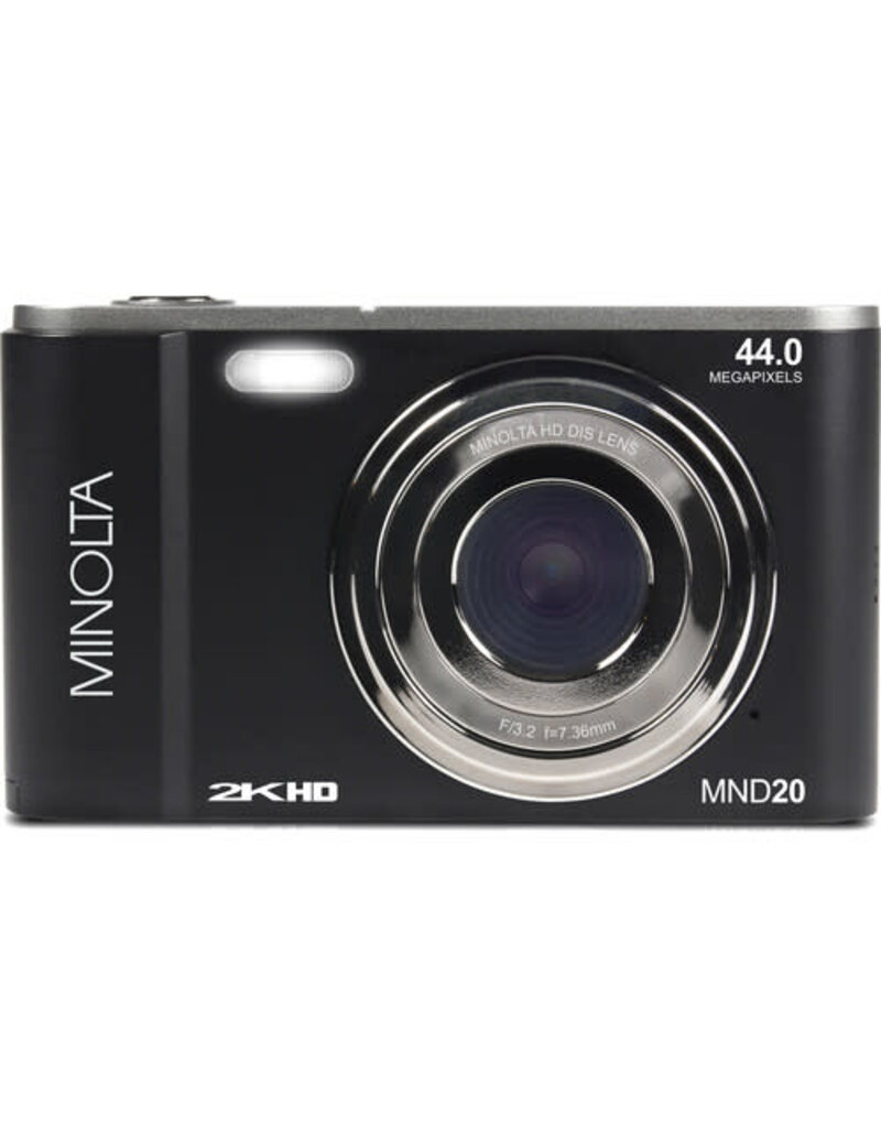 Minolta MINOLTA MND20 44 MP / 2.7K Ultra HD Digital Camera (Black)