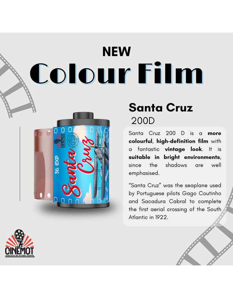 CineMot Film CineMot Film Santa Cruz  200D 35mm Color Film 36 Exposure