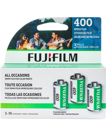 Fujifilm FUJIFILM 400 Color Negative Film (3-Pack, 35mm Roll Film, 36 Exposures)