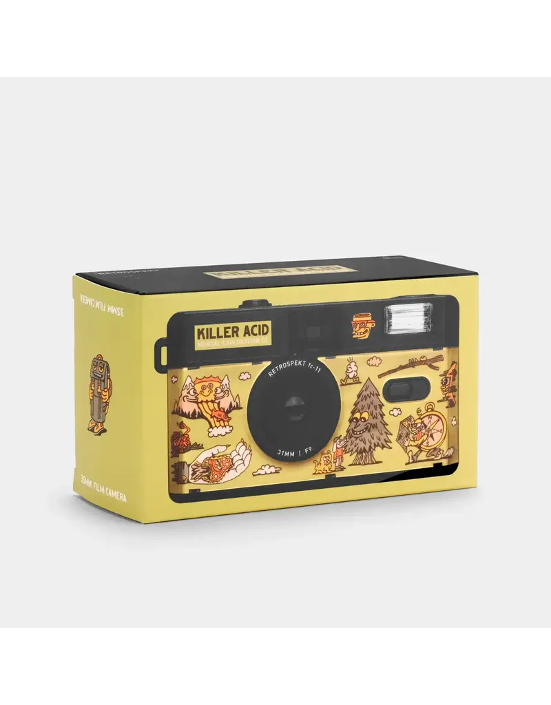 Retrospekt Killer Acid “Mental Exploration Co.” FC-11 35mm Film Camera & Bag Bundle