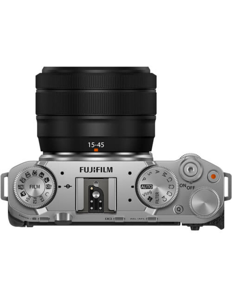 Fujifilm FUJIFILM X-M5 Mirrorless Camera Body, Silver with XC15-45mmF3.5-5.6 OIS PZ Lens Kit