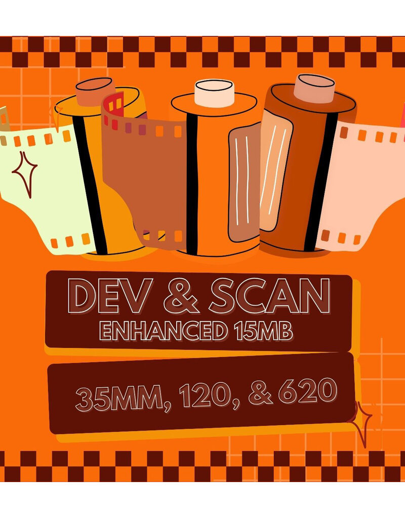 Dev. & Enhanced Scan 12MB, 35mm, 120,  620,  Color and B&W