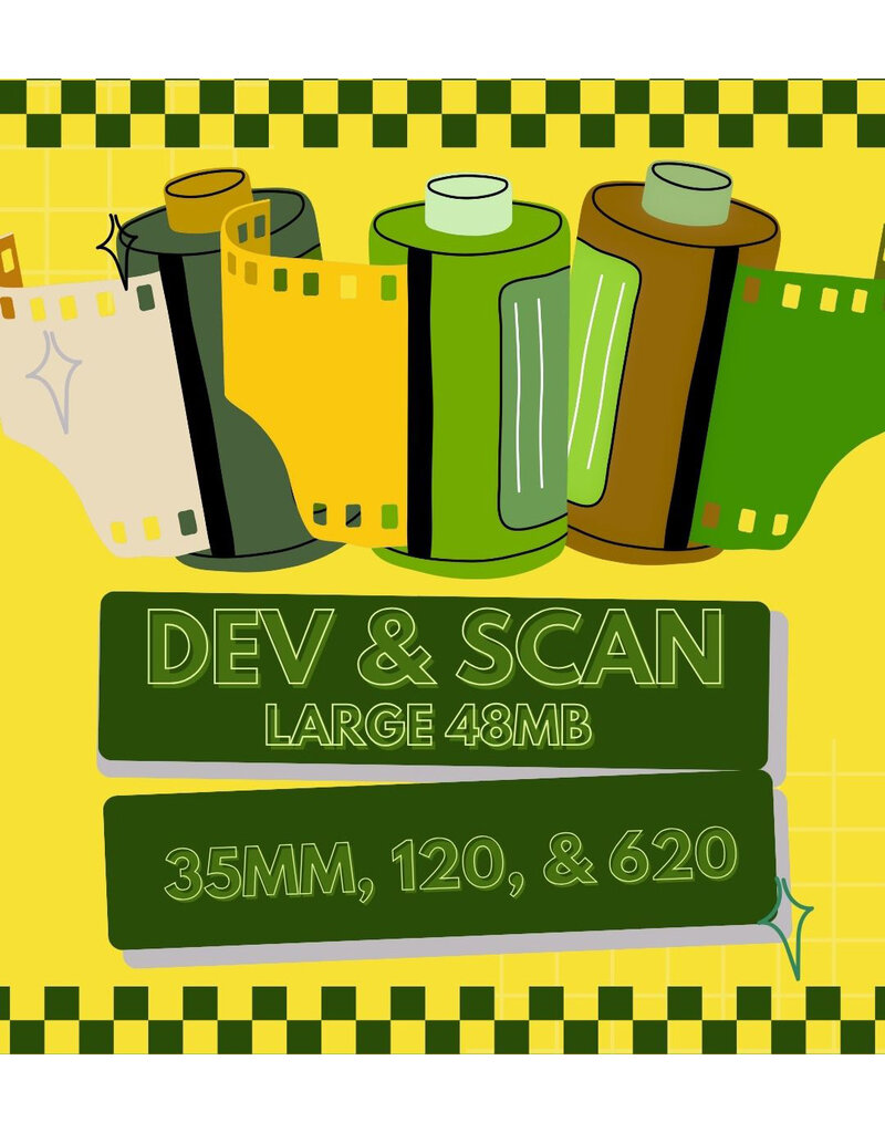 Dev. & Large Scan 48MB, 35mm, 120,  620,  Color and B&W