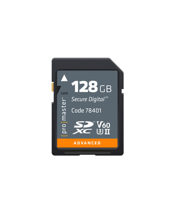Promaster SDXC 128GB Advanced UHS-II V60 Memory Card