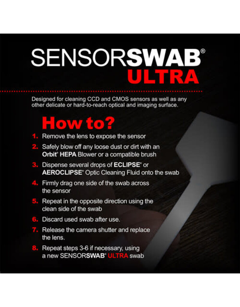 Photographic Solutions Photographic Solutions Sensor Cleaning Swab Kit (33mm Swab, Aeroclipse Solution)