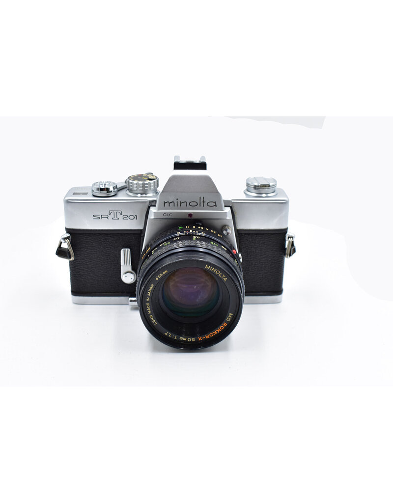 Minolta Pre-owned Minolta SRT-201 35mm Film Camera with 50mm Rokkor f1.7 Lens